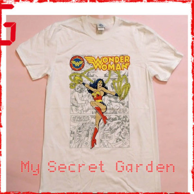 Wonder Woman - Retro DC Comics Official White T Shirt ( Men L ) ***READY TO SHIP from Hong Kong***